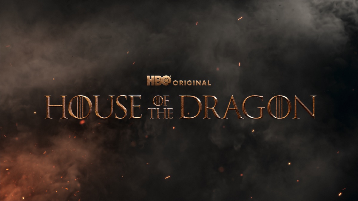 House of the Dragon season 3 title card in embers and smoke